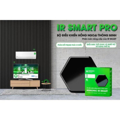 Bộ Điều Khiển Hồng Ngoại Hunonic Ir Smart Pro- Điều Khiển Điều Hòa, Quạt, Tivi...Từ Xa Qua Điện Thoại Qua Wifi, BH 1 Năm