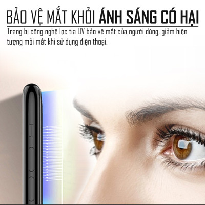 Miếng Dán Cường Lực Bảo Vệ Màn Hình Toàn Diện Cho Vivo V9 - Full Màn Hình - Màu Đen - Hàng Chính Hãng