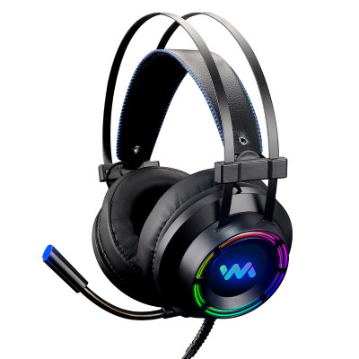 Tai nghe gaming Wangming WM9800 7.1 USB LED (Đen) - Hàng nhập khẩu