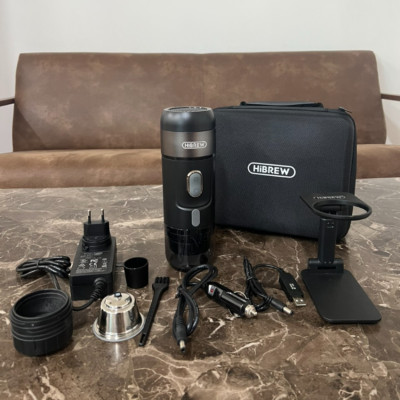 Máy pha cà phê cầm tay Espresso mini 3 trong 1, thương hiệu Mỹ HiBREW cao cấp H4A và H4B - HÀNG CHÍNH HÃNG