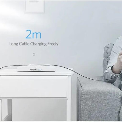 Ugreen UG30161US141TK 2M màu đen Dây USB 2.0 sang Type-C truyền dữ liệu và sạc - HÀNG CHÍNH HÃNG