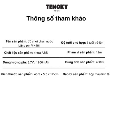 Máy Phun Nước Đồ Chơi Chạy Pin MK401 - Hàng chính hãng
