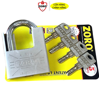 Ổ khóa chống cắt ZORO size đại 7 phân chìa muỗng càng chống cắt - khóa cửa chống trộm cắt khóa bấm công nghệ mỹ bền bỉ
