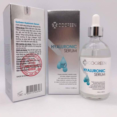 Serum cấp nước, căng bóng GoGreen SERUM HA+ 100ml