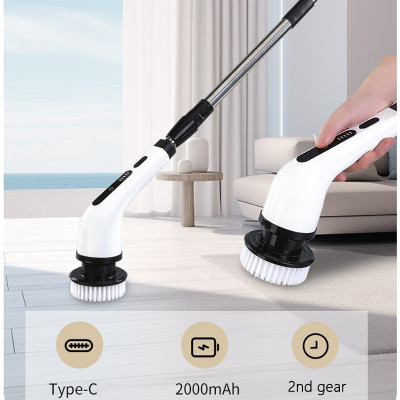 Bàn chải làm sạch đa chức năng bằng điện, nhà bếp, phòng tắm, vệ sinh ô tô, bàn chải sạc không dây cầm tay