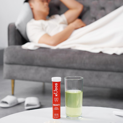 Combo Thực phẩm bảo vệ sức khỏe KUDOS IMMUNITY BOOST EXTRA  STRENGTH + KUDOS DAILY VITAMINS PLUS BIOTIN  & GINSENG (20 viên/ Tuýp)