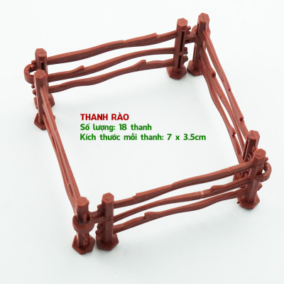 Bộ Mô Hình Sưu Tập Đồ Chơi Nhựa 46 Chi Tiết Cây Cối Lá Xanh Thanh Hàng Rào Trứng Khủng Long Núi Lửa