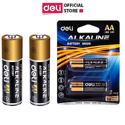 Pin kiềm Akaline Deli - 2 loại AA và AAA - vỉ 2 viên/ 4 viên - 18500/18501/18504/18505