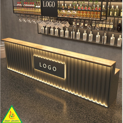 Bàn thu ngân, bàn lễ tân, bàn tính tiền bằng gỗ MDF QTT514- NỘI THẤT LẮP RÁP VIENDONGADV