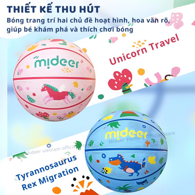 Bóng Rổ Cho Bé Size 5 Mideer Children’s Basketball Đồ Chơi Vận Động Cho Bé 3,4,5,6,7,8 tuổi