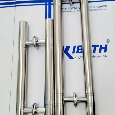 Cặp Tay Nắm Cửa Cổng Inox 304 Ống Phi 32