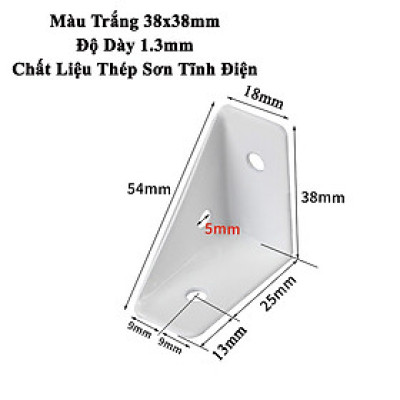 Ke Góc Vuông KUNBE Giá Đỡ Góc Đồ Nội Thất Hình Tam Giác Ke Góc 90 Độ Chốt Giữ 3 Mặt Cố Định Chắc Chắn