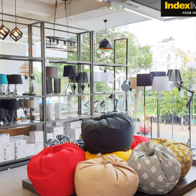 Vỏ gối lười FATINA vải sợi tổng hợp bền chắc, vỏ màu be trang nhã | Index Living Mall - Phân phối độc quyền tại Việt Nam