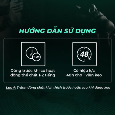 Kẹo bạc hà hỗ trợ nam giới Powergra Mint Energy - Hộp 10 viên