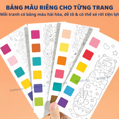 Tranh Tô Màu Nghệ Thuật Cho Bé Mideer Watercolour Painting, Đồ Chơi Thủ Công cho bé 3,4,5,6,7 tuổi