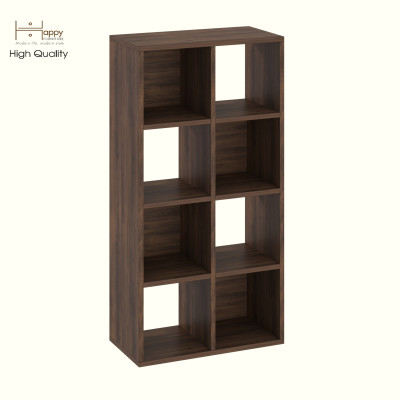 HAPPY FURNITURE , Kệ sách 8 ngăn - CHANN, KSA_105 , 54cm x 28cm x 106cm DxRxC