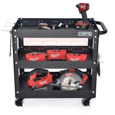 Xe đẩy 3 tầng màu đen CSPS