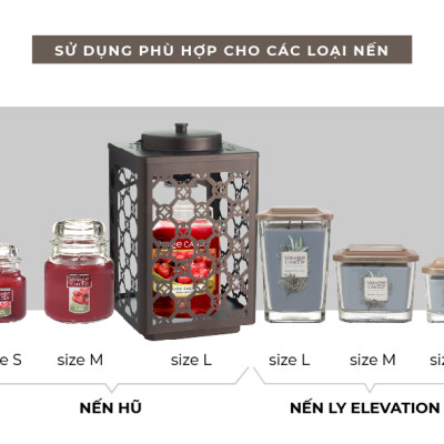 Đèn lồng đốt nến Yankee Candle - Rubbed Bronze