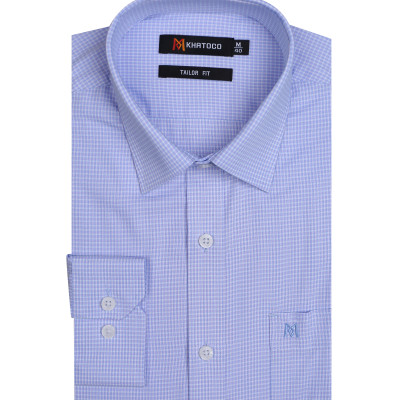 Áo sơ mi nam tay dài form suông Khatoco A1MD498T1-CNCR525-2606-D 