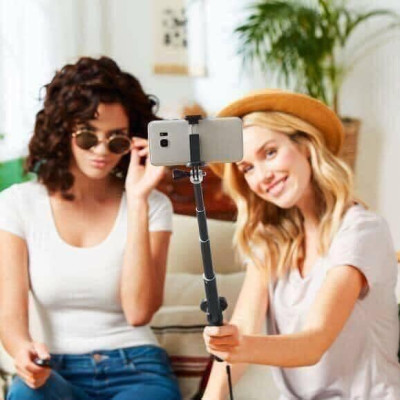 Gậy chụp ảnh tự sướng SILVERCREST Bluetooth Germany có giá ba chân Hàng Chính Hãng