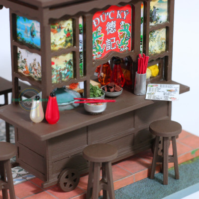 MÔ HÌNH TỰ LẮP RÁP DIY SÀI GÒN XƯA VÀ NAY - HỦ TÍU MÌ GIA - AD08