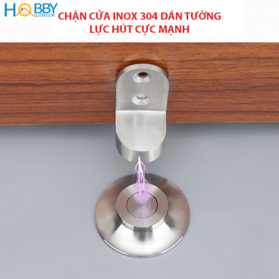 Chặn cửa chống va đập nam châm gắn sàn nhà inox 304 Hobby Home Decor CC5