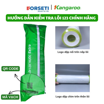 Combo 2 bộ lọc thô 123 cho máy lọ nước Kangaroo Hàng chính hãng