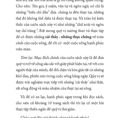 Hạnh phúc ngay trong ta