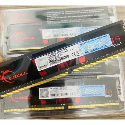 Ram G.SKILL AEGIS - 8GB(8GBx1) DDR4 2666MHz - F4-2666C19S-8GIS - Hàng chính hãng