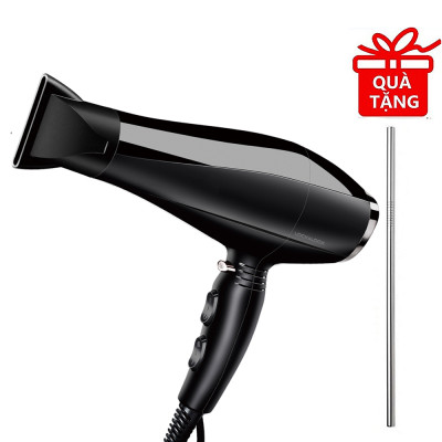 Máy Sấy Tóc Lock&Lock ENA146BLK 2000-2300W (Màu Đen) - Hàng chính hãng, 3 Cấp Độ Gió, 3 Chế Độ Sấy, Sấy Mạnh Mau Khô Tóc, Tặng Kèm Ống Hút Inox