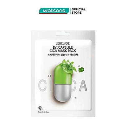 Mặt Nạ Lebelage Chiết Xuất Rau Má Dr.Capsule Cica Mask Pack 25ml