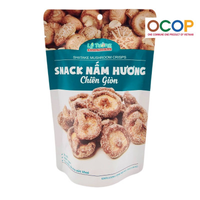 Snack Nấm Hương Chiên Giòn Lý Tưởng 30g, Sản Phẩm Đạt Chứng Nhận OCOP 4 Sao Của Thành Phố Hà Nội