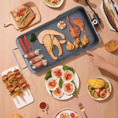 Bếp nướng điện SATO BN11 - Bếp nướng được đúc bằng nhôm nguyên chất 100% có độ bền cao - Miễn phí vận chuyển toàn quốc - Hàng Chính Hãng