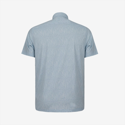 Áo sơ mi nam ngắn tay Khatoco A1MN468T2-CNIN672-2612-N