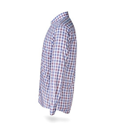 Áo sơ mi nam KHATOCO dài tay kẻ caro A1MD468T1-CNCR116-2409-D