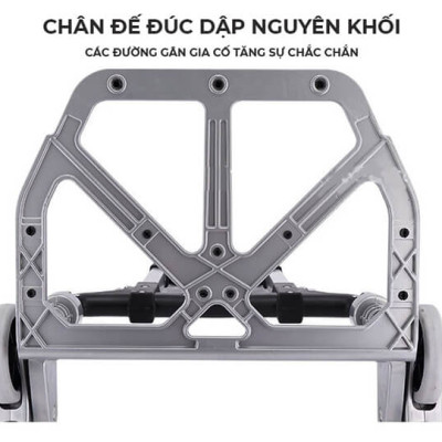 Xe kéo hàng cầu thang gấp gọn thông minh Kalpen 6 bánh xe