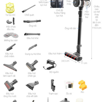 TÚI LỌC KHÍ THAY THẾ CHO MÁY HÚT BỤI CẦM TAY LG A9K-ULTRA, A9T-ULTRA – HÀNG CHÍNH HÃNG