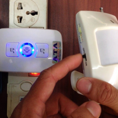 Chuông báo khách báo trộm bằng cảm ứng không dây ATA AT-338 - tiếng chuông hay- kết nối thêm với nút nhấn, cửa từ.