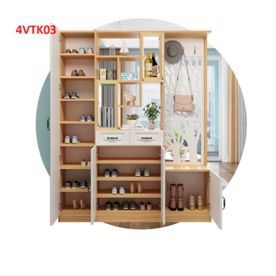 Vách ngăn kiêm tủ rượu trang trí phòng khách , nhà bếp 4VTK03 - NỘI THẤT LẮP RÁP VIENDONGADV