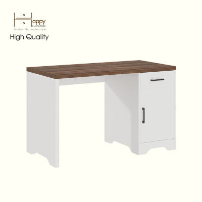 HAPPY FURNITURE , Bàn làm việc 1 ngăn kéo 1 cửa mở - SAFA , BAN_163 , 120cm x 59cm x 75cm DxRxC