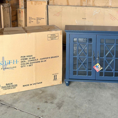 Tủ bếp, tủ trang trí 2 cánh mở SM15CT Juno Sofa KT Ngang 86 x Sâu 37 x Cao 82 / cm