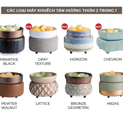 Máy khuếch tán hương thơm 2 trong 1 Yankee Candle - Chevron