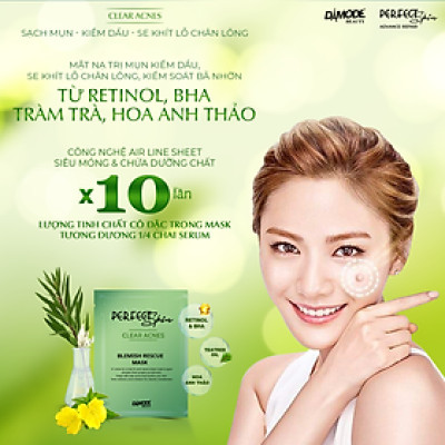 Mặt nạ tinh chất cô đặc cho da dầu da mụn BLEMISH RECUE MASK DAMODE 7 cái dùng thử 