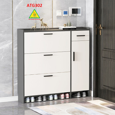 Tủ giày thông minh cánh lật, tủ giày đẹp bằng gỗ MDF ATG302