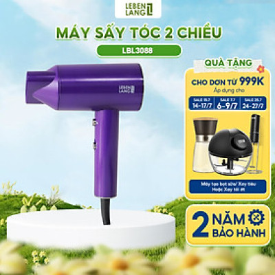 Máy sấy tóc Lebenlang LBL3088 công suất 2100W của Đức, chống xơ rối tóc bằng công nghệ ion - Hàng Chính Hãng