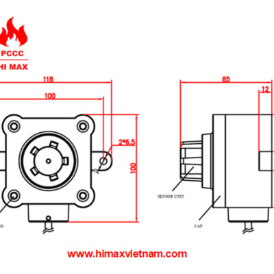 Đầu báo gas chống nổ hi max EX-301