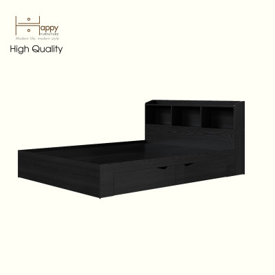 [Happy Home Furniture] WINNI, Giường ngủ 2 ngăn kéo, GNG_142, GNG_143, GNG_144, GNG_145