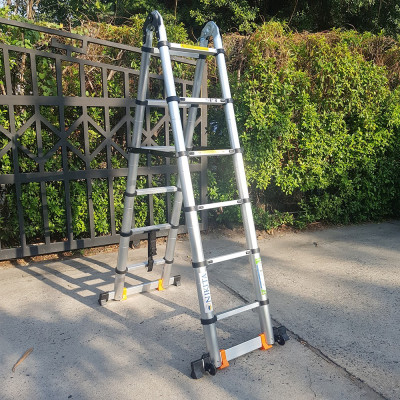Thang Nhôm Rút Đa Năng Có Bánh Xe - 8.0 Mét