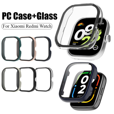 Ốp lưng mặt đồng hồ PC cứng có tích hợp kính cường lực bảo vệ đồng hồ thông minh Redmi Watch 4 - Hàng chính hãng