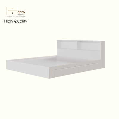 [Happy Home Furniture] NERIS , Giường ngủ 2 ngăn kéo, 222cm x 26cm ( DxC), GNG_138, GNG_139, GNG_140, GNG_141